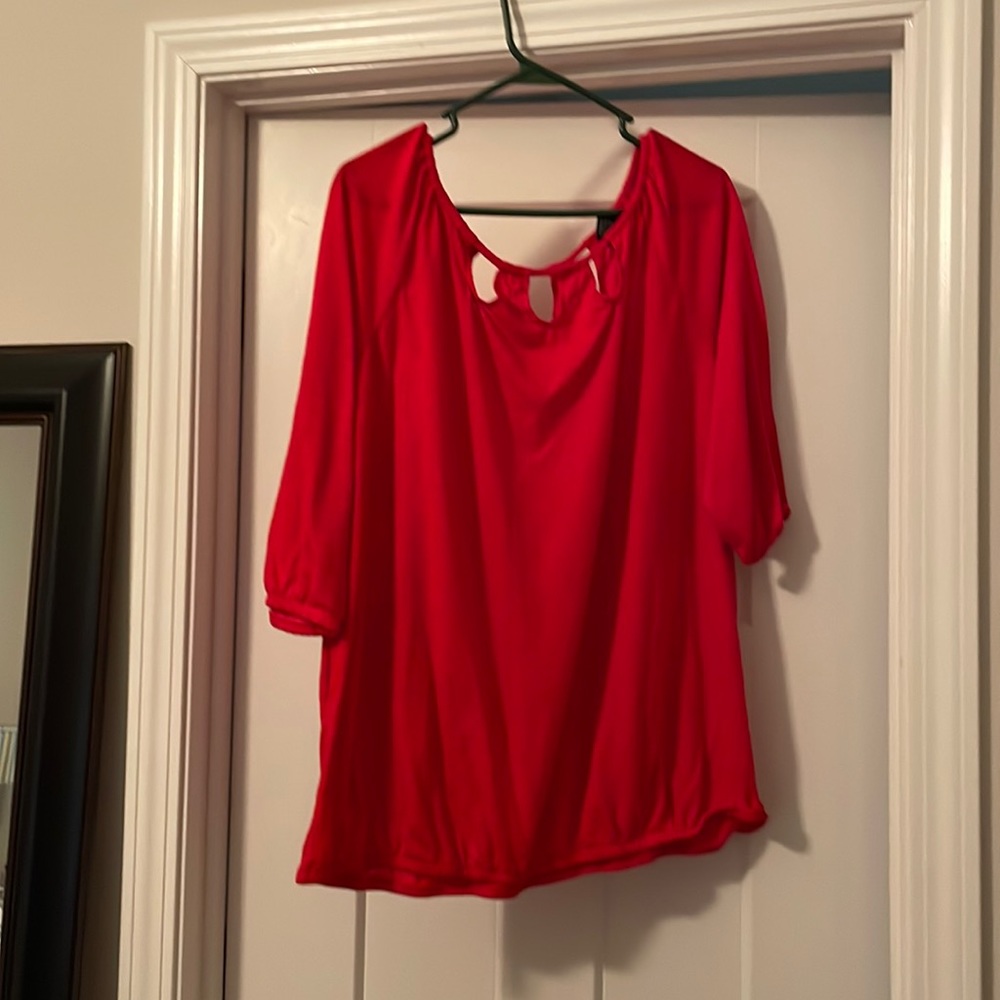 Cute top with jeans or dress pants.